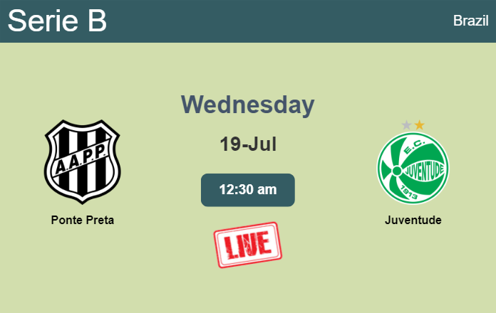 How to watch Ponte Preta vs. Juventude on live stream and at what time