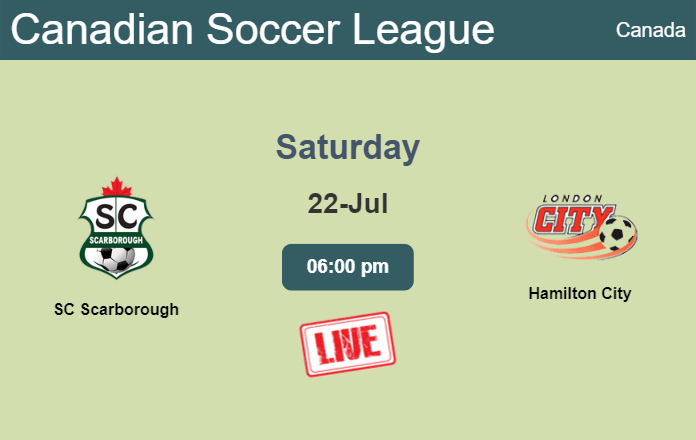 How to watch SC Scarborough vs. Hamilton City on live stream and at what time