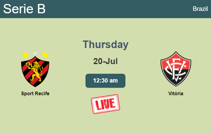How to watch Sport Recife vs. Vitória on live stream and at what time