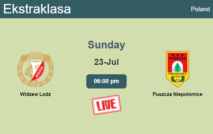 How to watch Widzew Lodz vs. Puszcza Niepołomice on live stream and at what time
