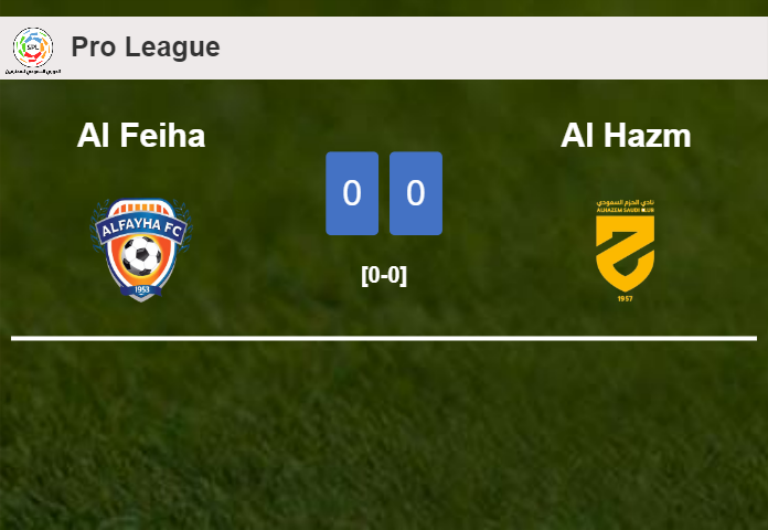 Al Feiha draws 0-0 with Al Hazm with Antonio Jose De Carvalho missing a penalt