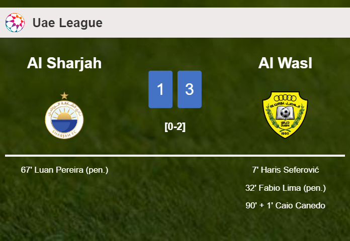 Al Wasl conquers Al Sharjah 3-1
