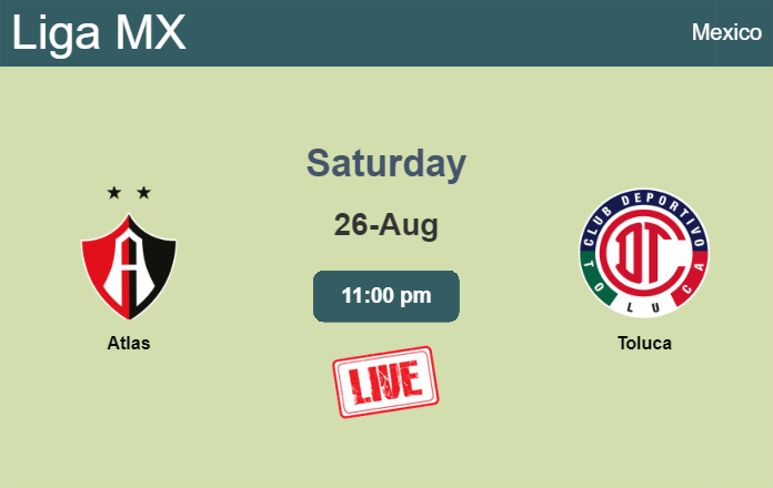 How to watch Atlas vs. Toluca on live stream and at what time