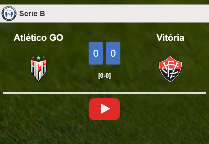 Atlético GO draws 0-0 with Vitória on Sunday. HIGHLIGHTS