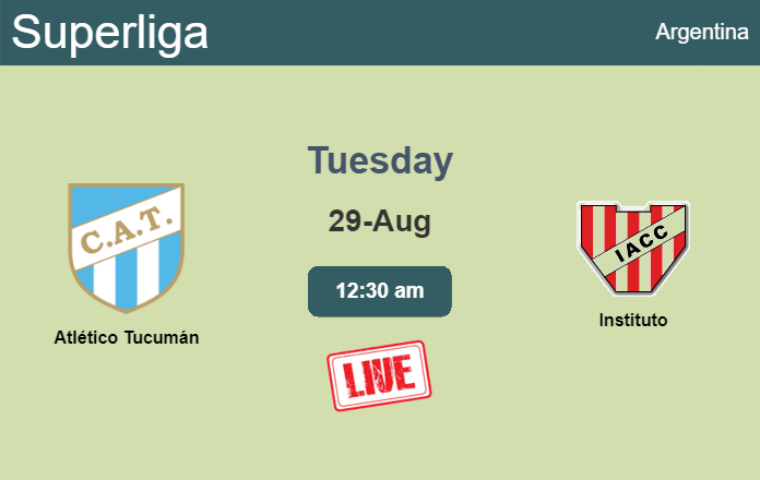 How to watch Atlético Tucumán vs. Instituto on live stream and at what time
