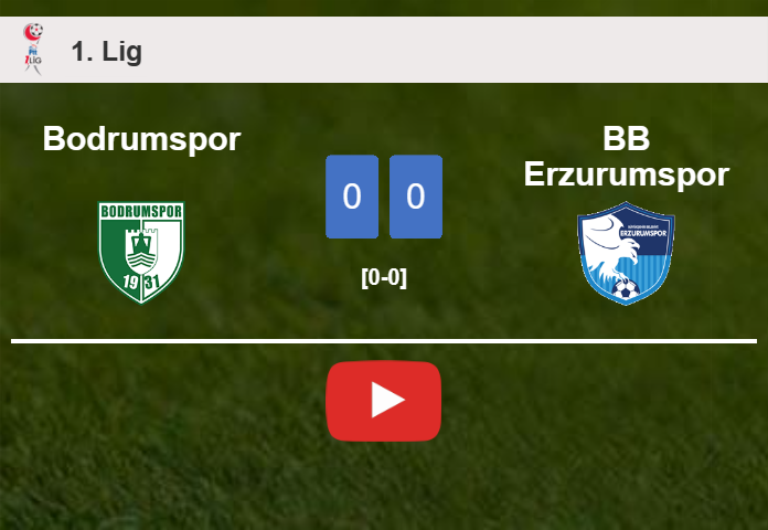 Bodrumspor draws 0-0 with BB Erzurumspor with Gökdeniz Bayrakdar missing a penalt. HIGHLIGHTS