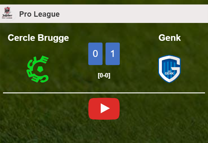 Genk conquers Cercle Brugge 1-0 with a goal scored by . HIGHLIGHTS