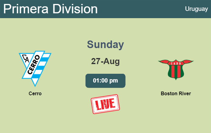 How to watch Cerro vs. Boston River on live stream and at what time