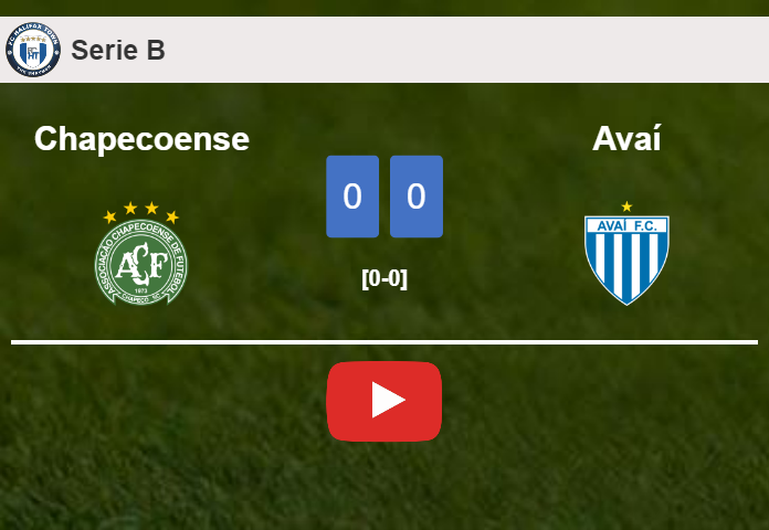 Chapecoense draws 0-0 with Avaí on Sunday. HIGHLIGHTS