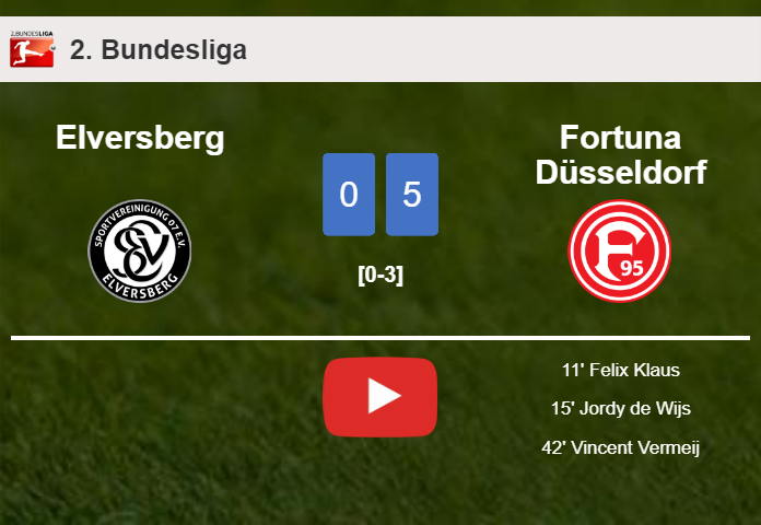 Fortuna Düsseldorf beats Elversberg 5-0 after playing a incredible match. HIGHLIGHTS