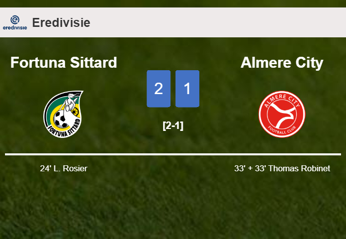 Fortuna Sittard tops Almere City 2-1