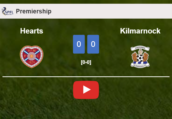 Hearts draws 0-0 with Kilmarnock on Sunday. HIGHLIGHTS
