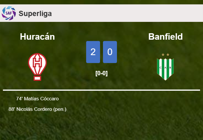 Huracán defeats Banfield 2-0 on Monday