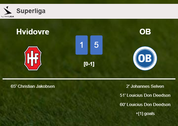 OB tops Hvidovre 5-1 after playing a incredible match