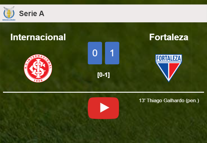 Fortaleza overcomes Internacional 1-0 with a goal scored by T. Galhardo. HIGHLIGHTS
