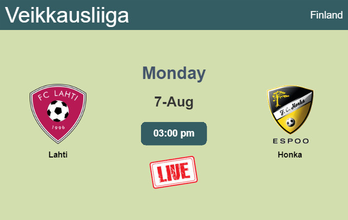 How to watch Lahti vs. Honka on live stream and at what time