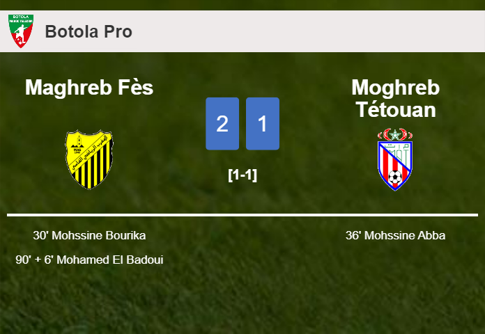 Maghreb Fès clutches a 2-1 win against Moghreb Tétouan