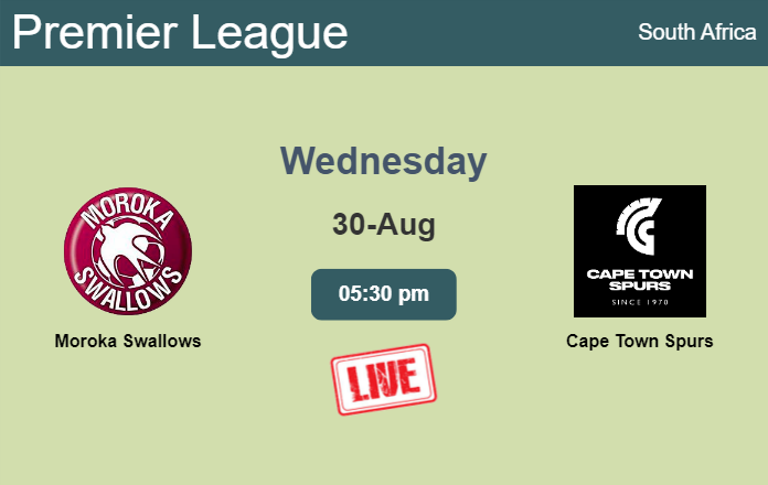 How to watch Moroka Swallows vs. Cape Town Spurs on live stream and at what time