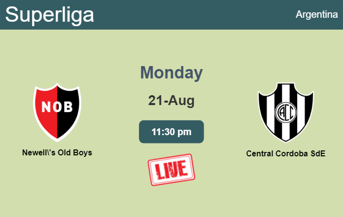 How to watch Newell's Old Boys vs. Central Cordoba SdE on live stream and at what time
