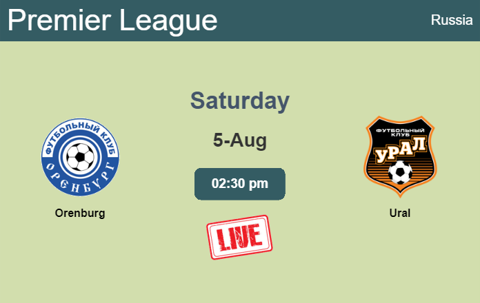 How to watch Orenburg vs. Ural on live stream and at what time