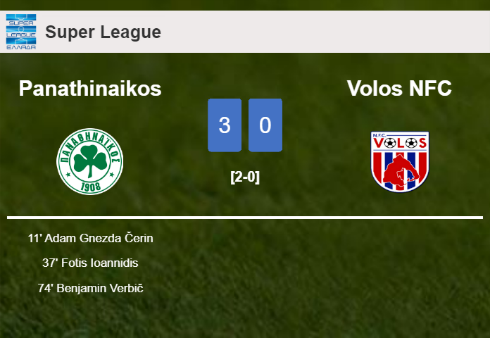 Panathinaikos defeats Volos NFC 3-0