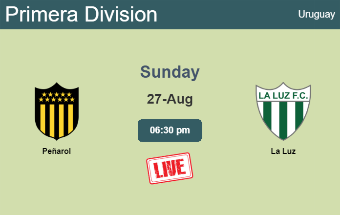 How to watch Peñarol vs. La Luz on live stream and at what time
