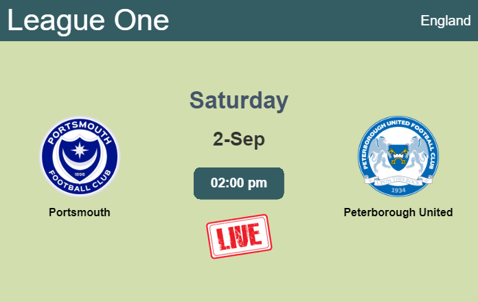 How to watch Portsmouth vs. Peterborough United on live stream and at what time