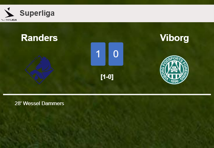 Randers overcomes Viborg 1-0 with a goal scored by W. Dammers