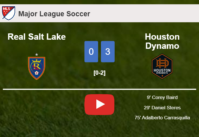 Houston Dynamo overcomes Real Salt Lake 3-0. HIGHLIGHTS