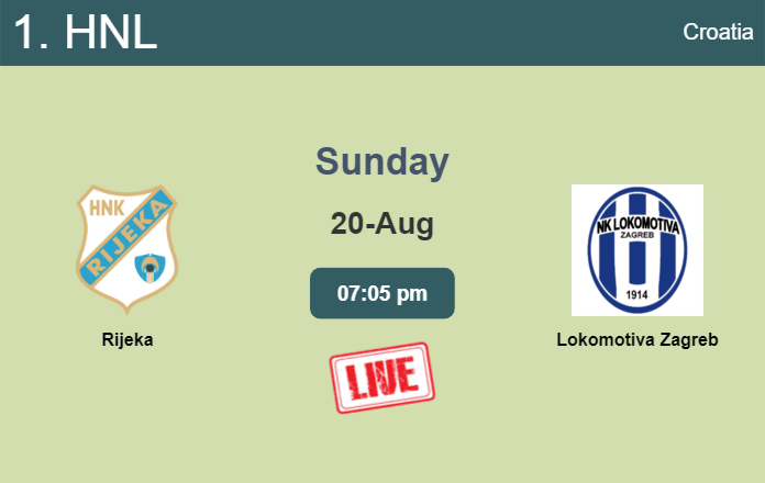 How to watch Rijeka vs. Lokomotiva Zagreb on live stream and at what time