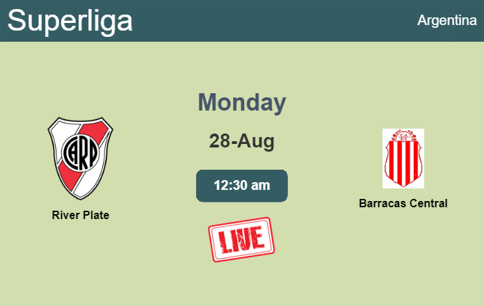 How to watch River Plate vs. Barracas Central on live stream and at what time