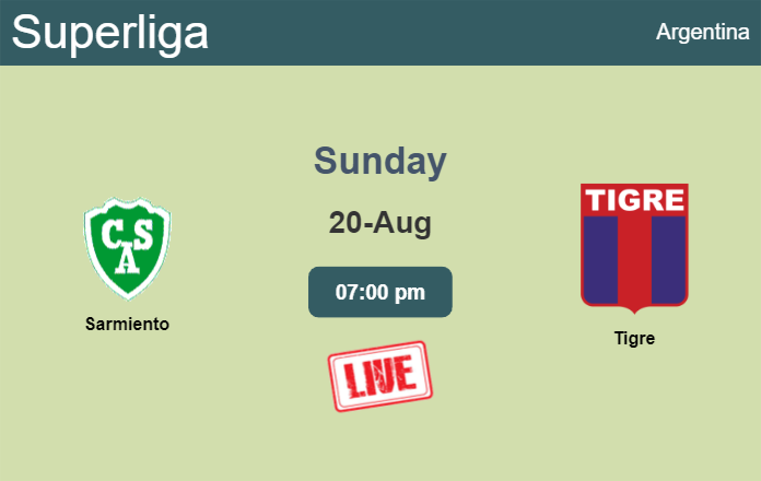 How to watch Sarmiento vs. Tigre on live stream and at what time