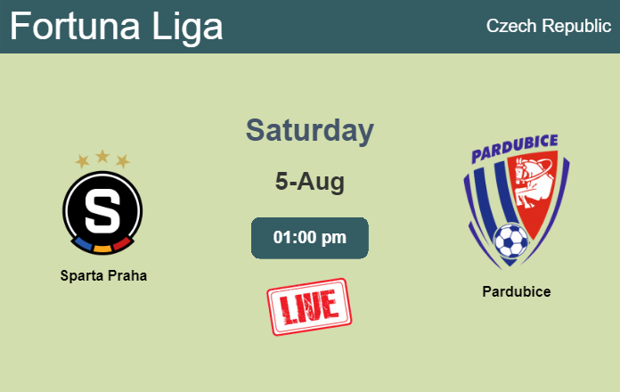 How to watch Sparta Praha vs. Pardubice on live stream and at what time