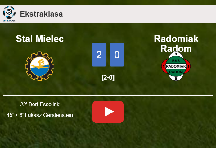 Stal Mielec conquers Radomiak Radom 2-0 on Friday. HIGHLIGHTS