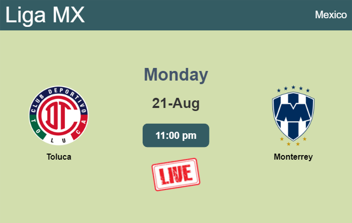 How to watch Toluca vs. Monterrey on live stream and at what time