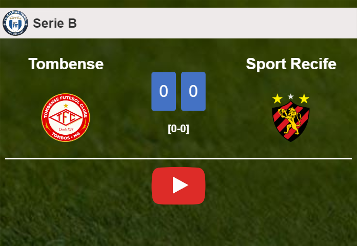 Tombense stops Sport Recife with a 0-0 draw. HIGHLIGHTS
