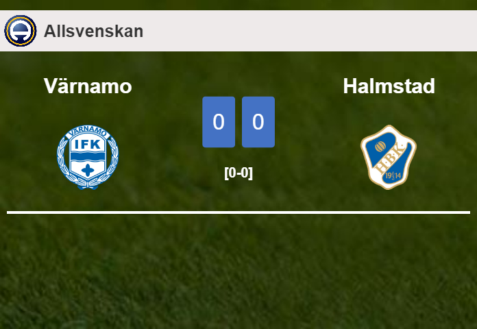 Värnamo draws 0-0 with Halmstad on Sunday