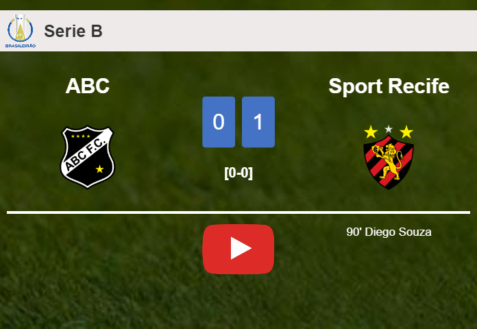 Sport Recife conquers ABC 1-0 with a late goal scored by D. Souza. HIGHLIGHTS