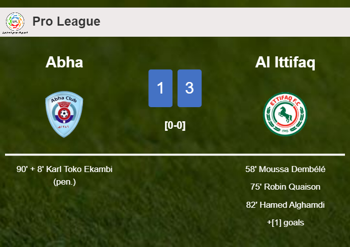 Al Ittifaq beats Abha 3-1