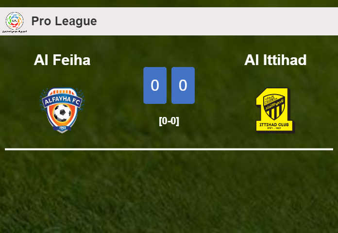 Al Feiha draws 0-0 with Al Ittihad on Friday