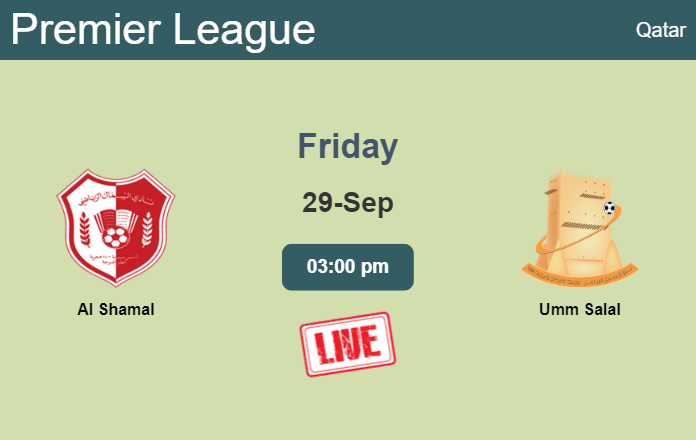 How to watch Al Shamal vs. Umm Salal on live stream and at what time