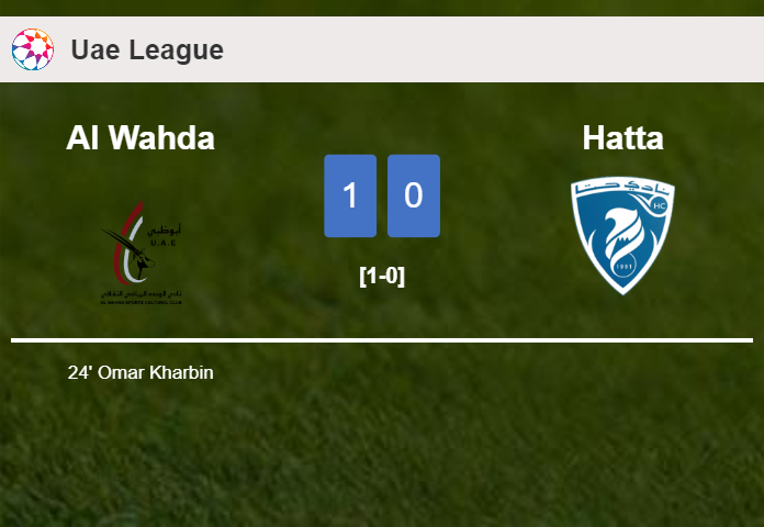 Al Wahda defeats Hatta 1-0 with a goal scored by O. Kharbin