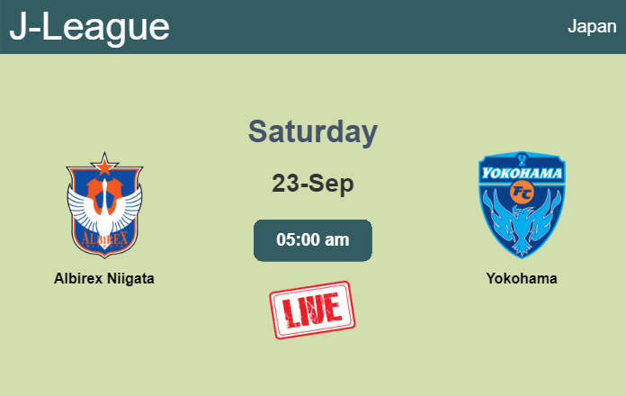 How to watch Albirex Niigata vs. Yokohama on live stream and at what time