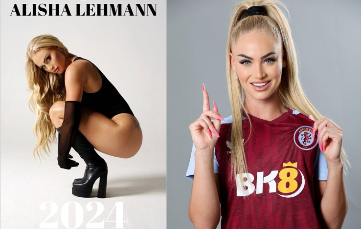 Aston Villa's Alisha Lehmann Poses And Gets Connected With Swiss Roots