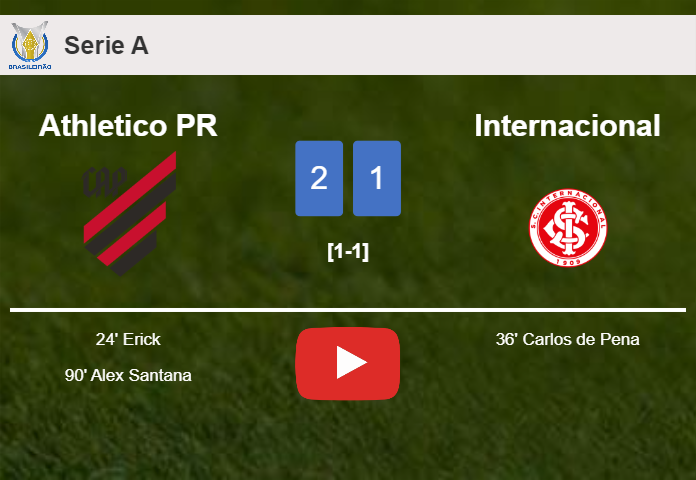 Athletico PR clutches a 2-1 win against Internacional. HIGHLIGHTS