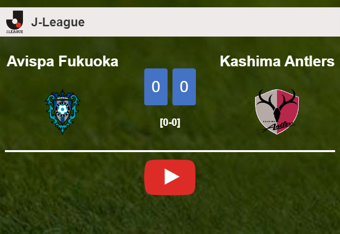 Avispa Fukuoka draws 0-0 with Kashima Antlers on Saturday. HIGHLIGHTS