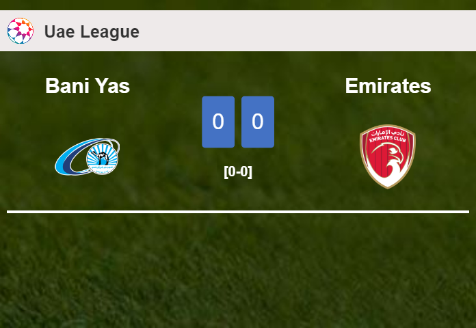 Bani Yas draws 0-0 with Emirates on Friday