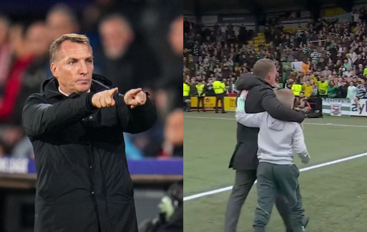 Brendan Rodgers Celtic Coach Saves Young Fan