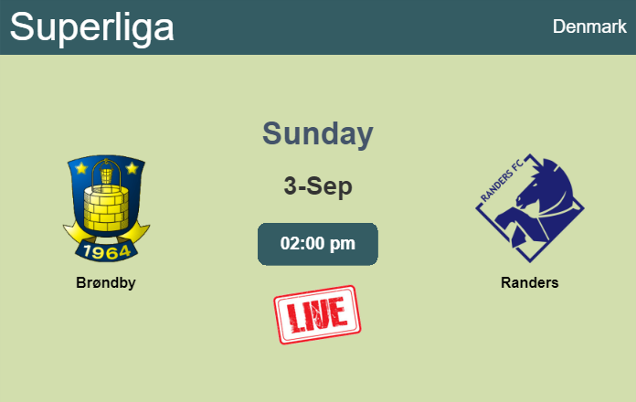 How to watch Brøndby vs. Randers on live stream and at what time