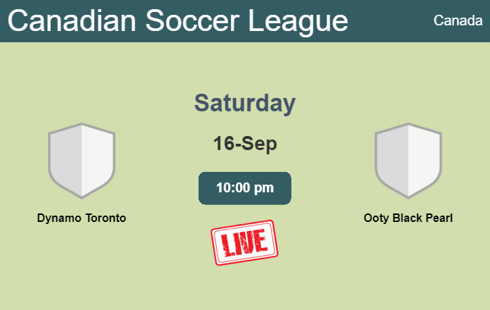 How to watch Dynamo Toronto vs. Ooty Black Pearl on live stream and at what time